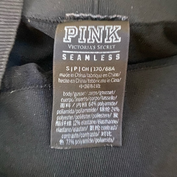 VS PINK seamless black leggings size womens small - Picture 1 of 4